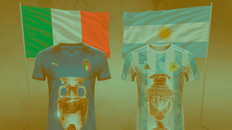 Italy vs Argentina in the super cup.