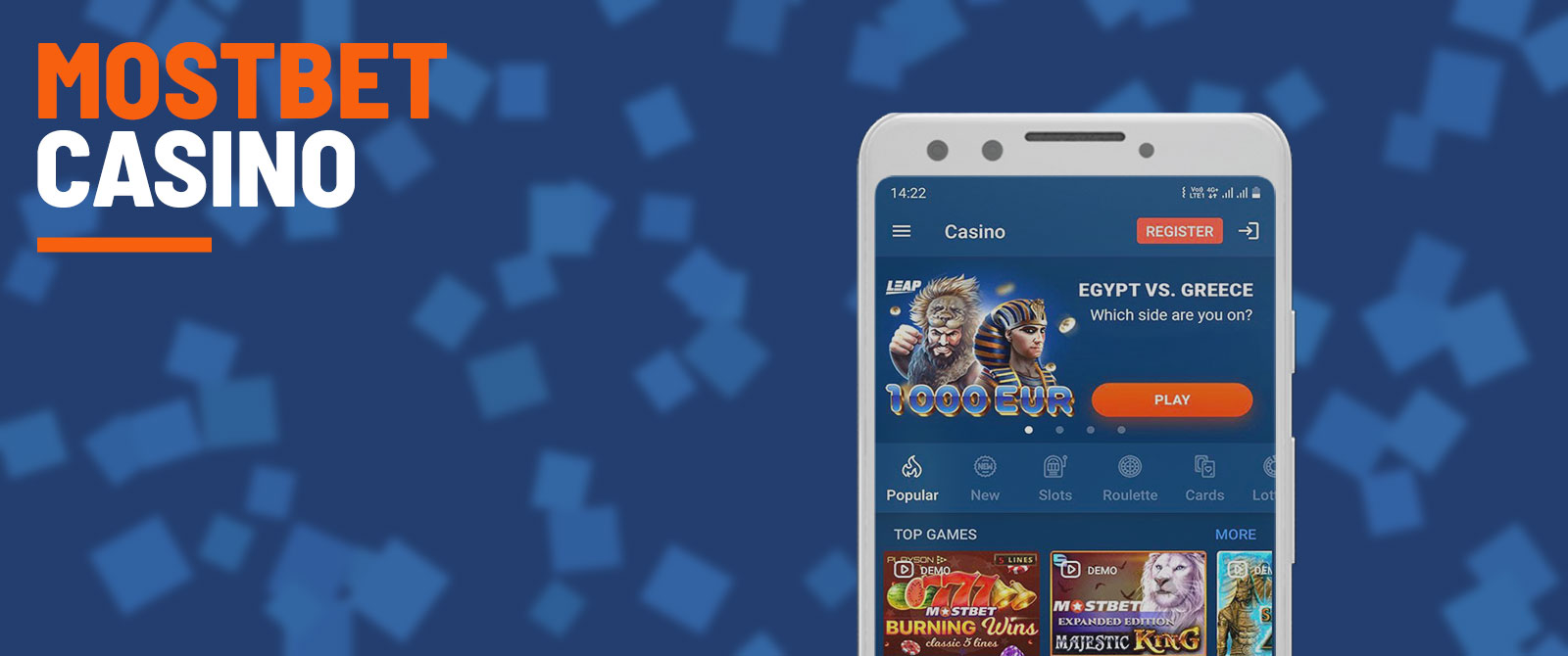 Mostbet online casino platform.