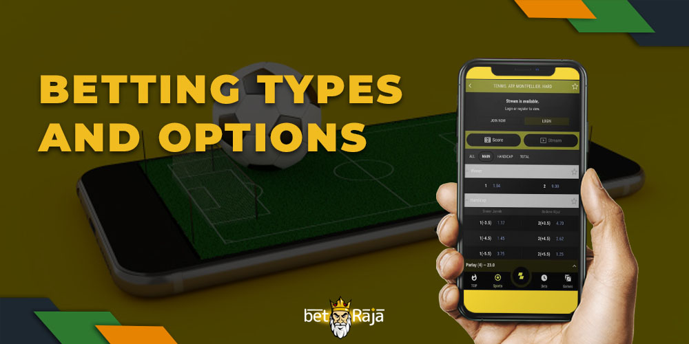 Betting Types and Options in the Parimatch App