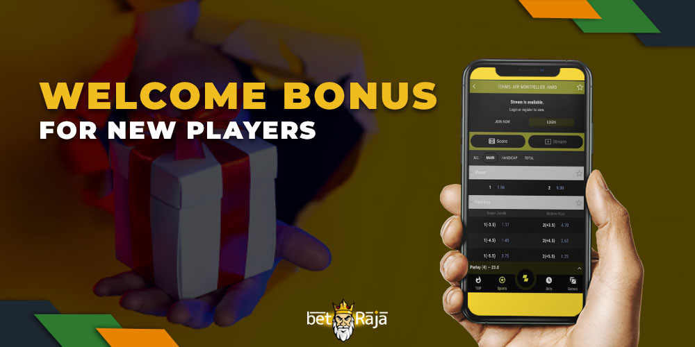 Welcome bonus for new Parimatch players
