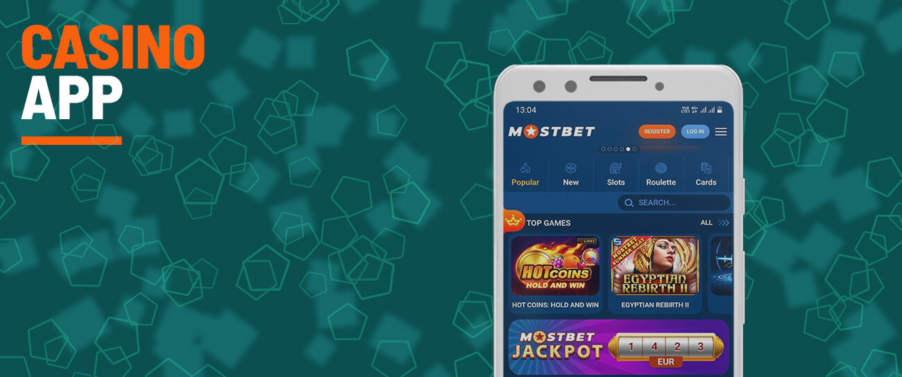 You can also play casino games through the Mostbet app