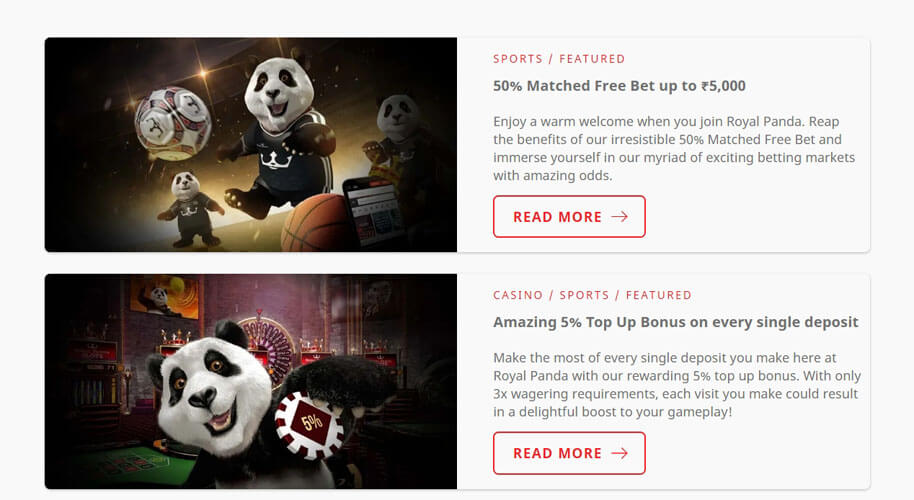 Royal Panda free bet