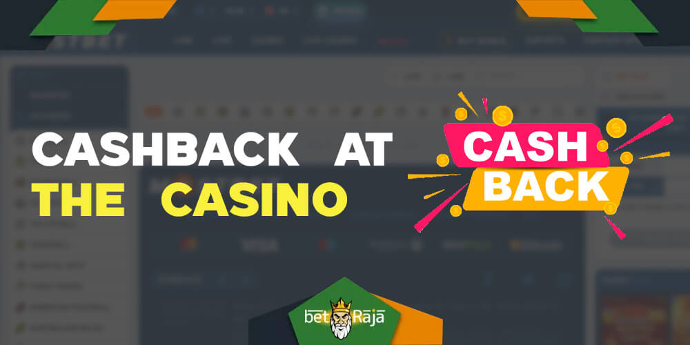 Cashback at the Casino bonus gives you 10% cashback on whatever you lose at the online casino