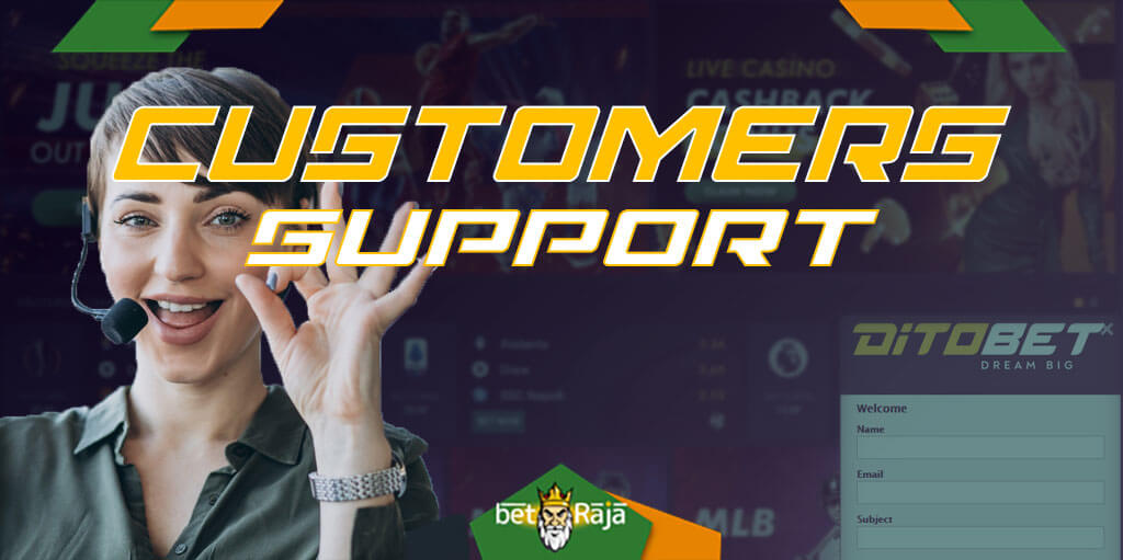 Ditobet Casino player support service is available 24 hours a day, 7 days a week.