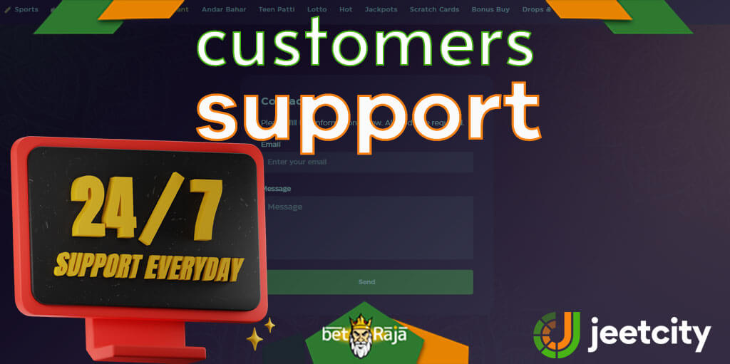 All contacts of Jeetcity Casino support service.