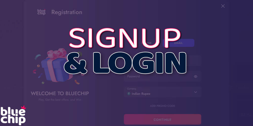 How to register at Bluechip casino: step by step instructions.