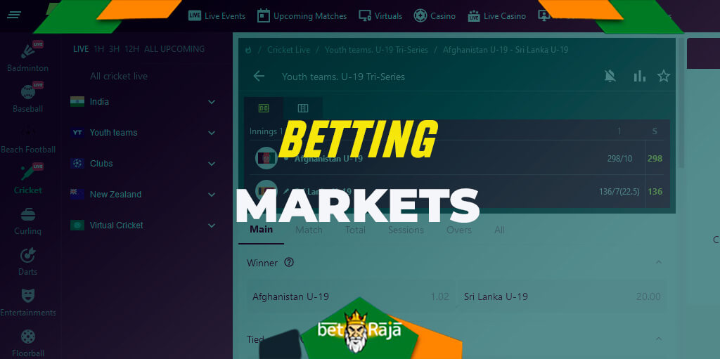 Paramatch offers a huge range of betting options in India