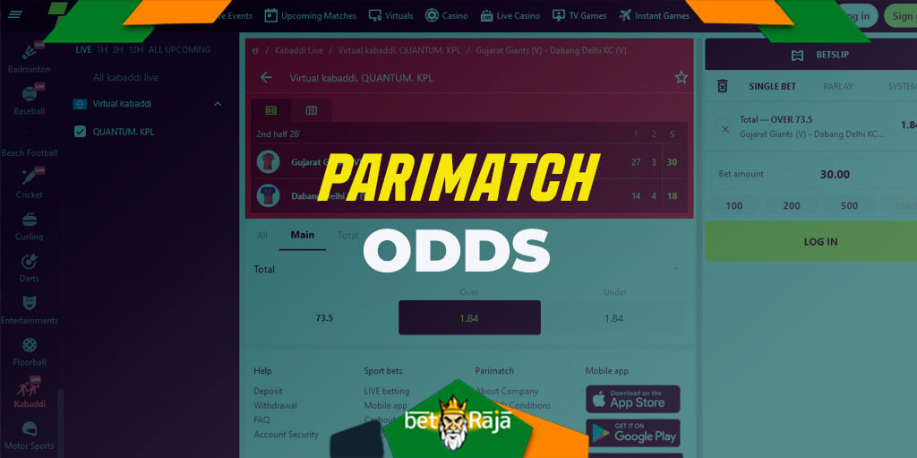 Parimatch offers some of the best odds on the market