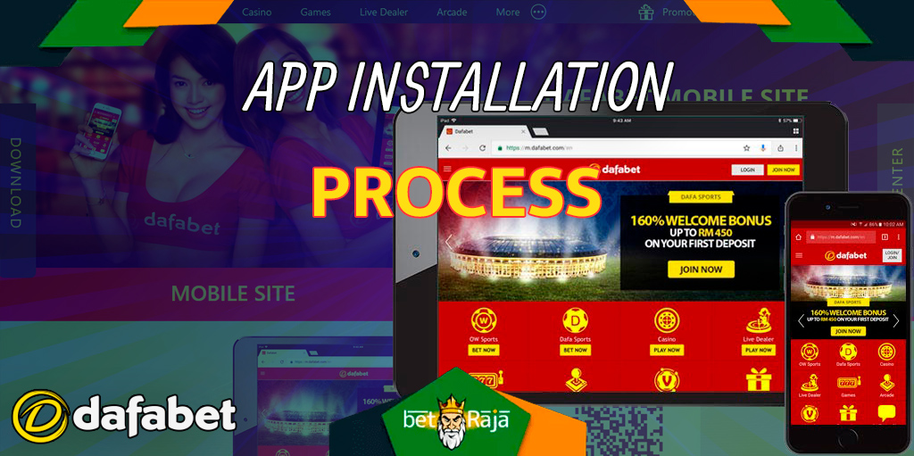 The process of installing the Dafabet app in India