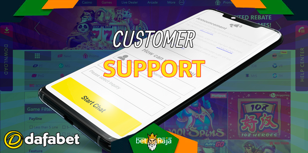 Dafabet support is available 24 hours a day, 7 days a week via live chat, email or telephone