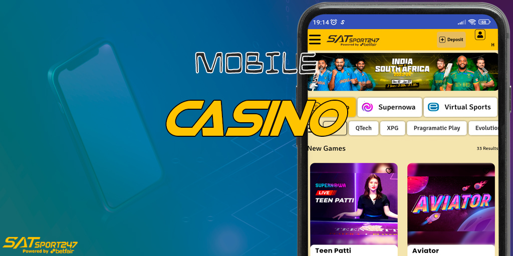 Mobile casino satsport247 for India