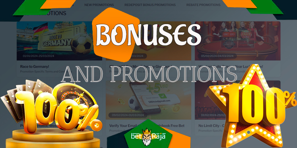 Bookmaker 188bet offers numerous bonuses to new and existing players.