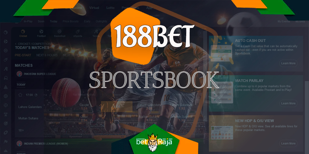 Odds at 188BET are up to 20% better than those on offer from a betting exchange