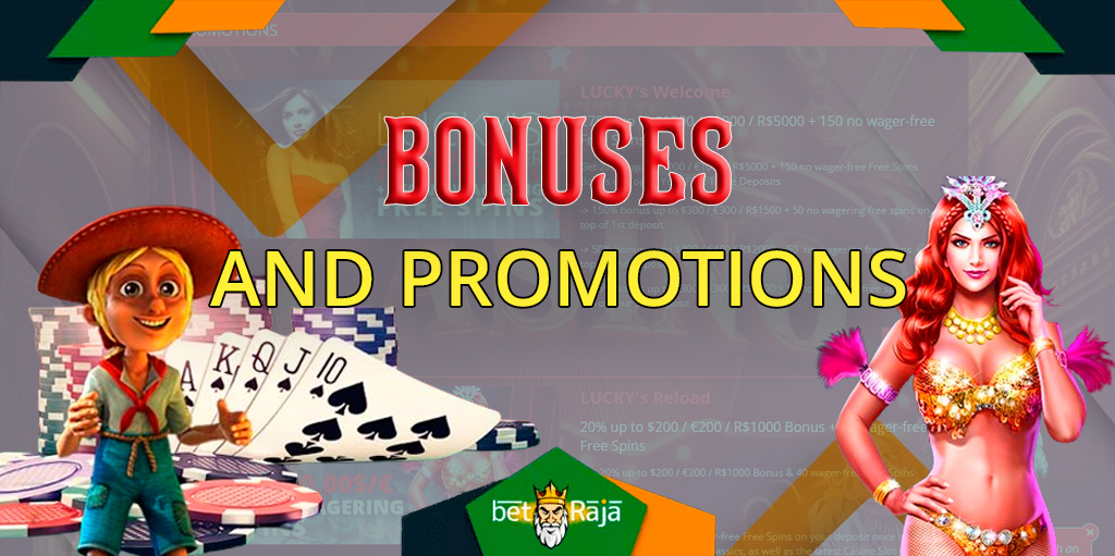 Lucky Star online casino offers many bonuses to both new and existing players.