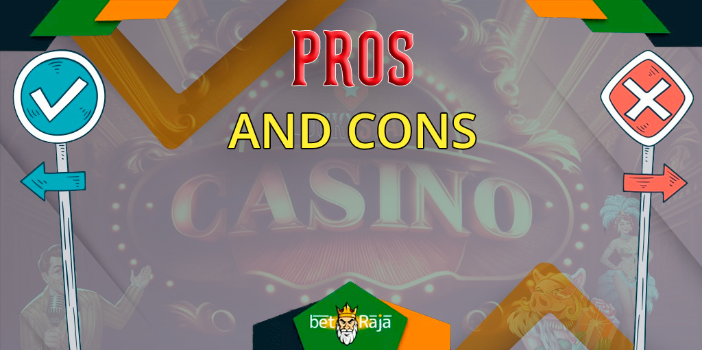 Advantages and disadvantages of Lucky Star Casino.