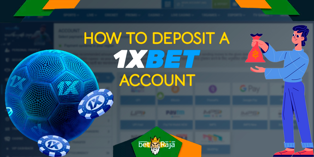 Step-by-step instructions on how to make a deposit on the 1xbet bookmaker website.