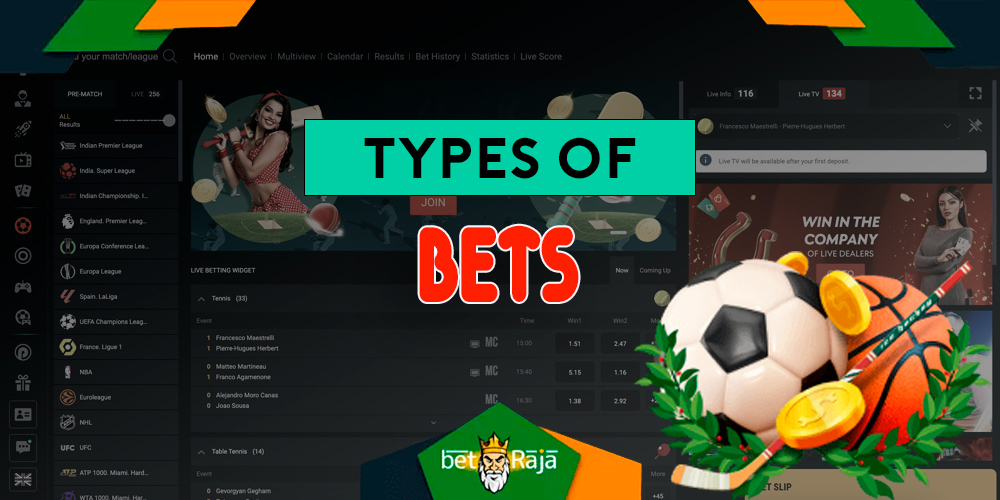 Types of bets on Pin-Up.