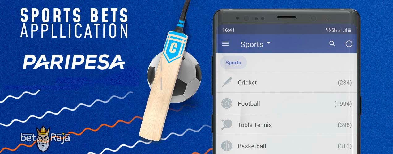 All types of sport on Paripesa Application.