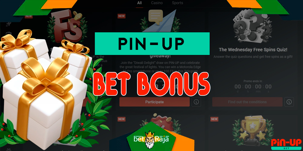 Bonuses and promotions on Pin-up.