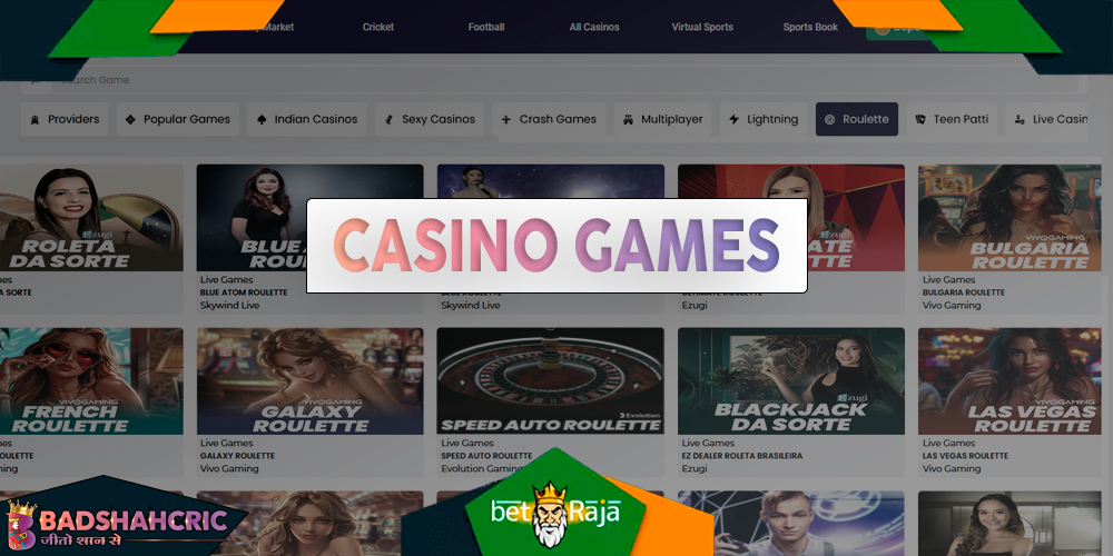 Badshahcric offers a variety of games such as slots, roulette, blackjack, and poker.