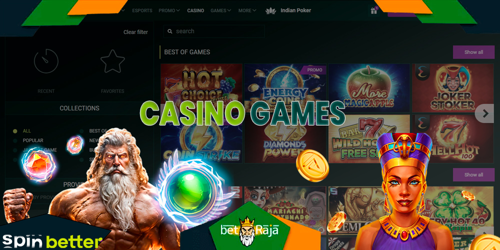 Spinbetter is not only a bookmaker, but also a full range of casino games: from roulette to slots.