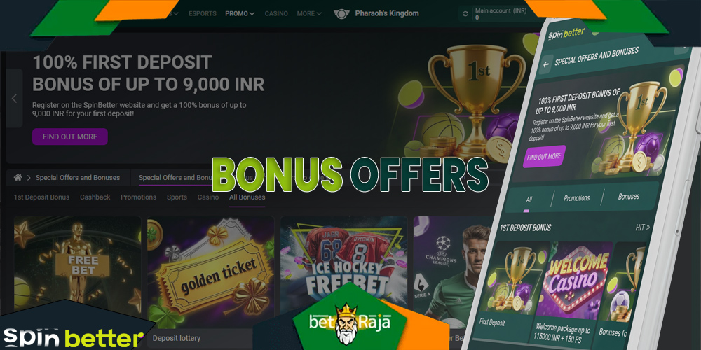 Spinbetter bonuses for mobile app